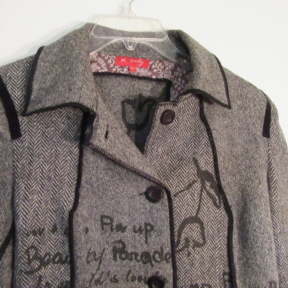 Design Maison Derhy, Paris, Wool Jacket, Ladies Medium - Picture 9 of 9